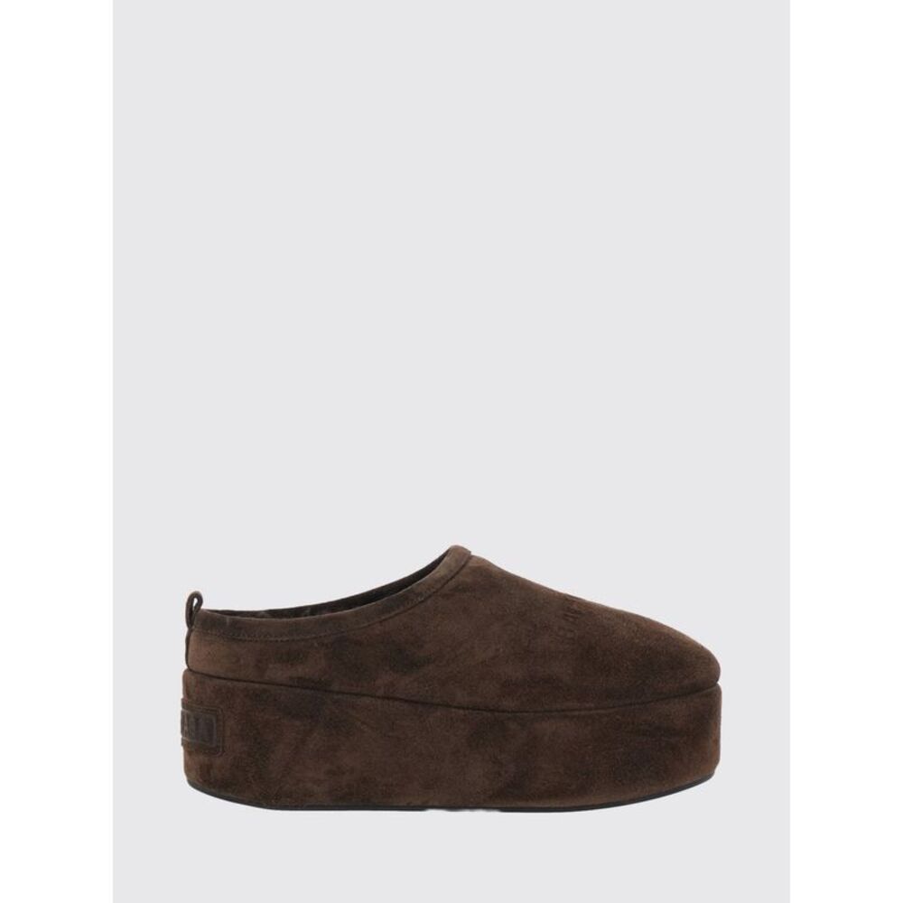 Alaska Shearling-Lined Suede Mules Balenciaga With Wedge Platform Sole